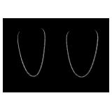 Sterling Silver Figaro Chains