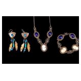 Filigree Cameo and NAtive American Jewelry