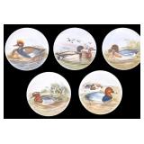 Limoges Porcelain Plates Ft John Gould (1804-1881)