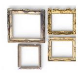 Early Gilt Wood and Gesso Ornate Frames (4)