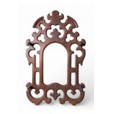 Victorian Carved Wood Hat Rack, Missing Mirror