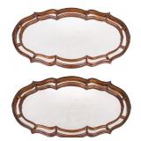 Pair of Double Frame Gilt Wall Mirrors