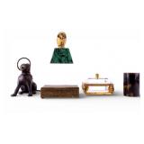 Bronze Figures and Trinket Boxes