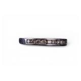 10K White Gold and Diamond Band