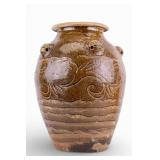 Large Decorative Chinese Martaban Jardiniere