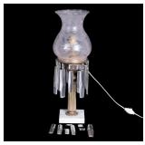 Antique Brass and Marble Astral Lamp Conversion