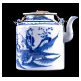 Chinese Export Blue and White Porcelain Teapot