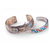 Sterling Native Cuff Bracelets (2)