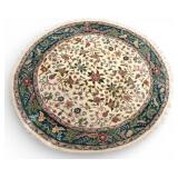 Large Round Hand Woven Floral Rug
