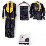 Chinese Pajama Set Silk w/ Slippers, Box