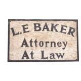 Mid Century Lawyer Advertising Sign