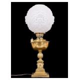 Early Brass Banquet Lamp