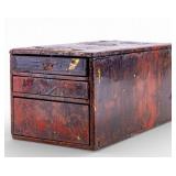 19th C Korean 3-Drawer Document Box