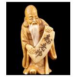 Antique Japanese Fisherman Netsuke