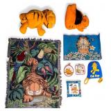 Vintage Garfield Plush, Blankets, & More