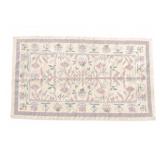Hand Knotted Flat Weave Oushak Rug