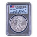 2012-W Silver Eagle First Strike PCGS MS70