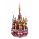 Handpainted Russian Music Box, St. Basil