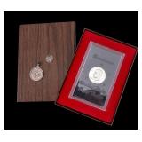 Eisenhower Proof Dollar & Silver Coin Pendants