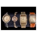 Bulova and Hamilton Gold Filled Wrist Watches