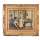 Framed Oil On Canvas, G. Bonatti