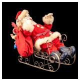 Early Composite Santa with Sleigh