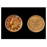 1851 & 1852 Type 1 Liberty Head $1 Gold Coins