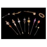 Vintage Stick Pins, Brooches