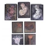 Carol Galligan (Am, 20th C) Acrylic on Board (7)