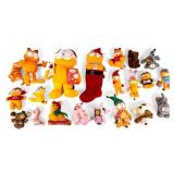 Vintage Christmas and Other Garfield Plush Toys