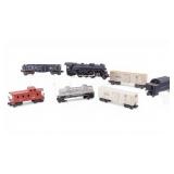 Lionel O Gauge Model Train Locomotive & Cars