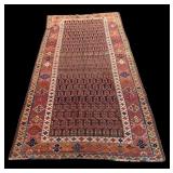 Antique Persian  Rug / Wide Runner ~7.75