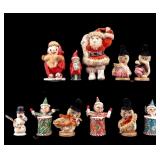 Vintage Composite Christmas Figurines