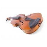 Vintage Austrian Violin, Case, 2 Bows