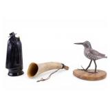 Wood Duck Decoy, Early Powder Horn, and More