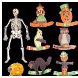 Halloween Pumpkin And Skeleton Die Cuts