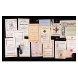 19th C Masonic Knights Templar Ephemera