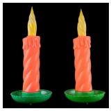 Christmas Candle Blow Mold Lights (Pair)