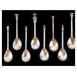 Antique English 925 Apostle/Demitasse Spoons