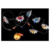 Vintage Christmas Light Strand w/ Reflector Shade