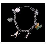 Sterling Silver Charm Bracelet (6 Charms)
