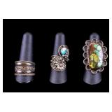 Early and Native American Silver Rings