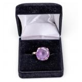 14K Gold and Amethyst Cocktail Ring