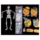 Vintage Beistle Halloween Die Cut Decorations