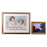 Oil on Landscape Painting, German Print