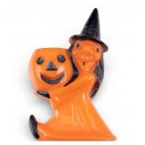 Vintage Rosbro Plastics Witch Candy Container