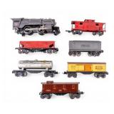 Lionel O Gauge Locomotive, Train Cars