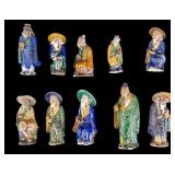 10 Chinese Mud Men / Figurines