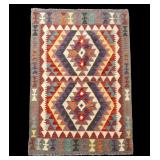 Handmade Geometric Design Rug