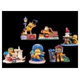 6 Danbury Mint Garfield Figurines by Jim Davis